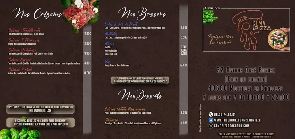 Menu_Kévin Cé Ma Pizza_Montfort-en-Chalosse_image_4