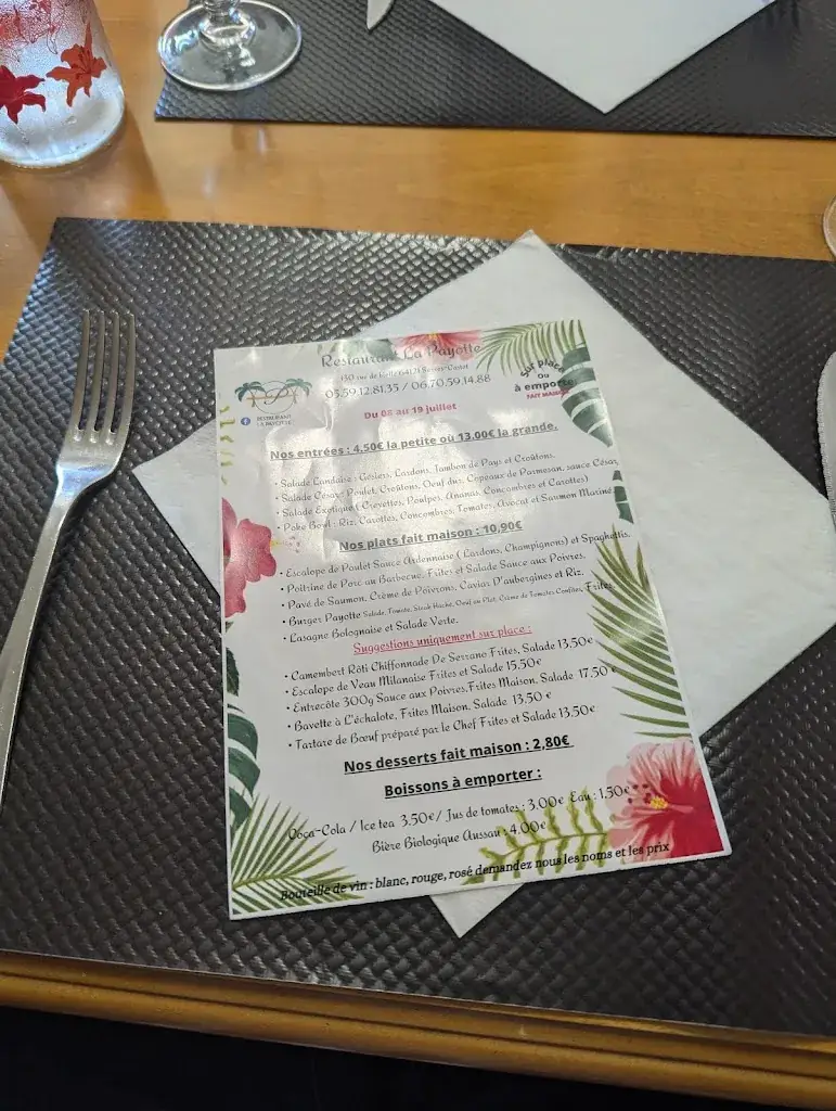 Menu_La Payotte_Serres-Castet_imagen_3