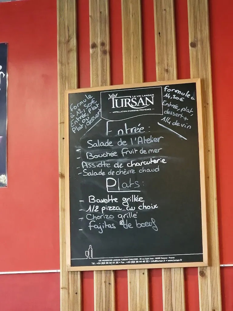 Menu_L'Atelier_Serres-Castet_imagen_1