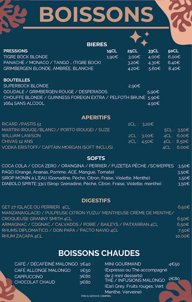 Menu_BAR / RESTAURANT Les Embruns_Serres-Castet_image_1