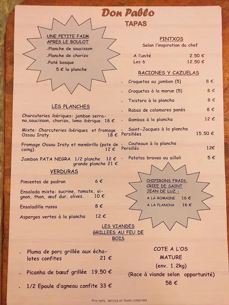 Menu_Don Pablo_Serres-Castet_image_1