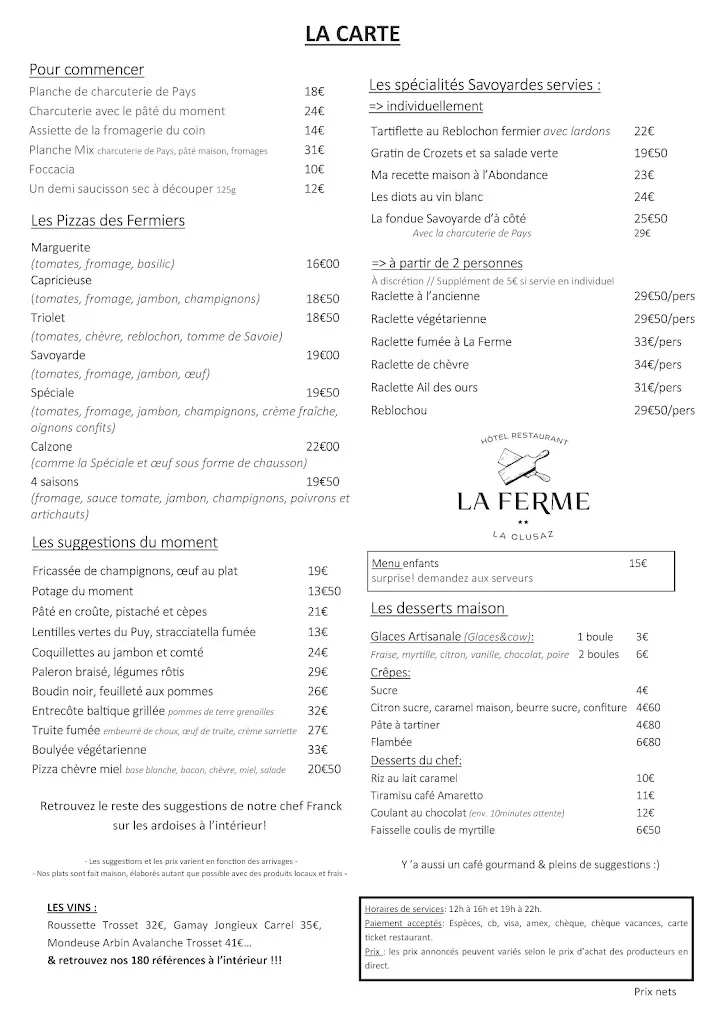 Menu_La Ferme_Clusaz_image_1
