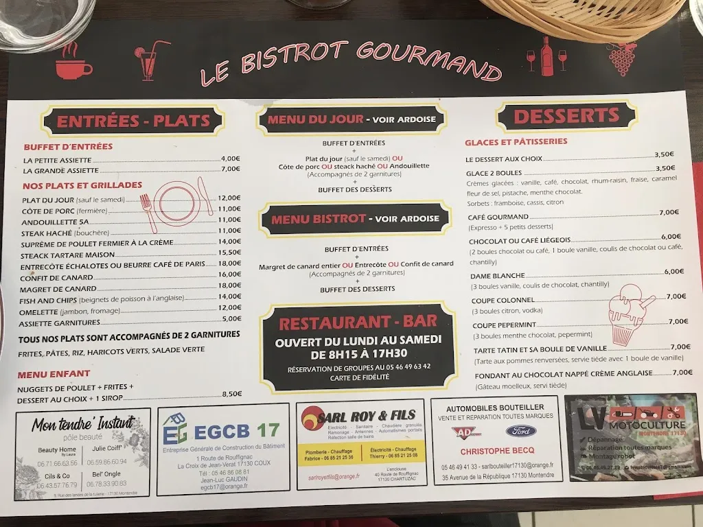 Menu_Le Bistrot Gourmand_Montendre_image_2