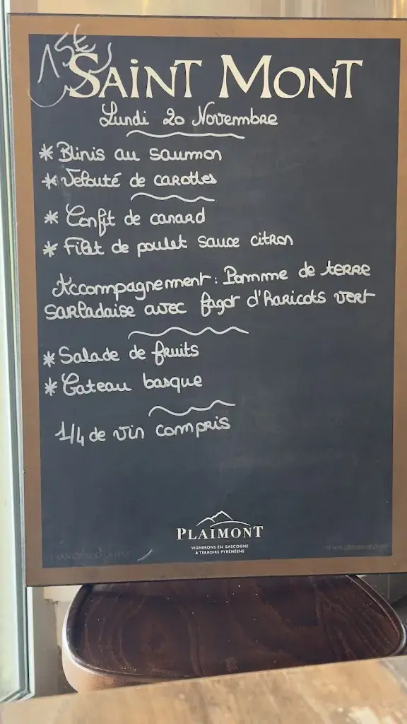 Menu_La table de Marie_Morcenx-la-Nouvelle_immagine_2