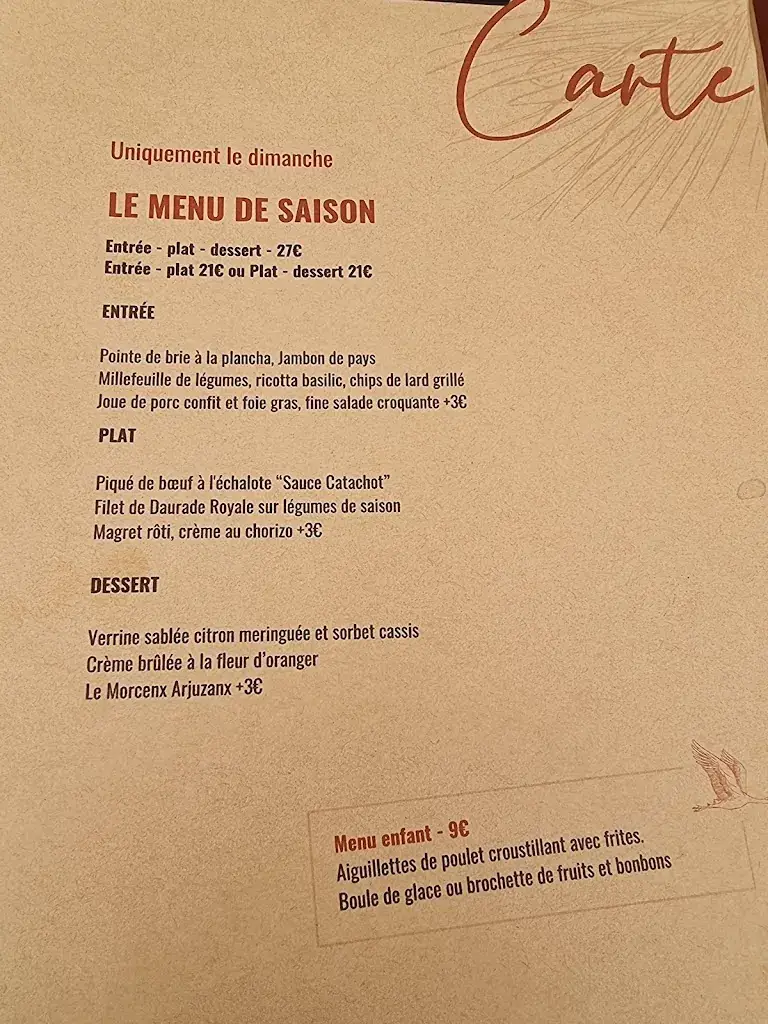 Menu_Le Catachot - bar & restaurant_Morcenx-la-Nouvelle_image_2