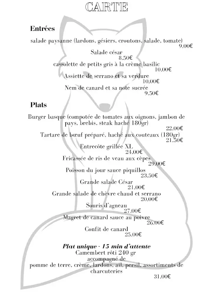 Menu_Restaurant La Renardiere_Saint-Sulpice-et-Cameyrac_image_1