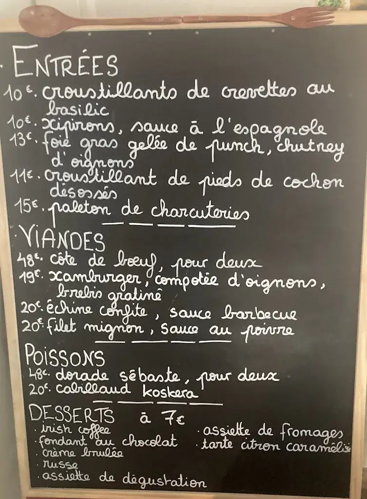 Menu_Le XAMANGO_Mouguerre_image_1