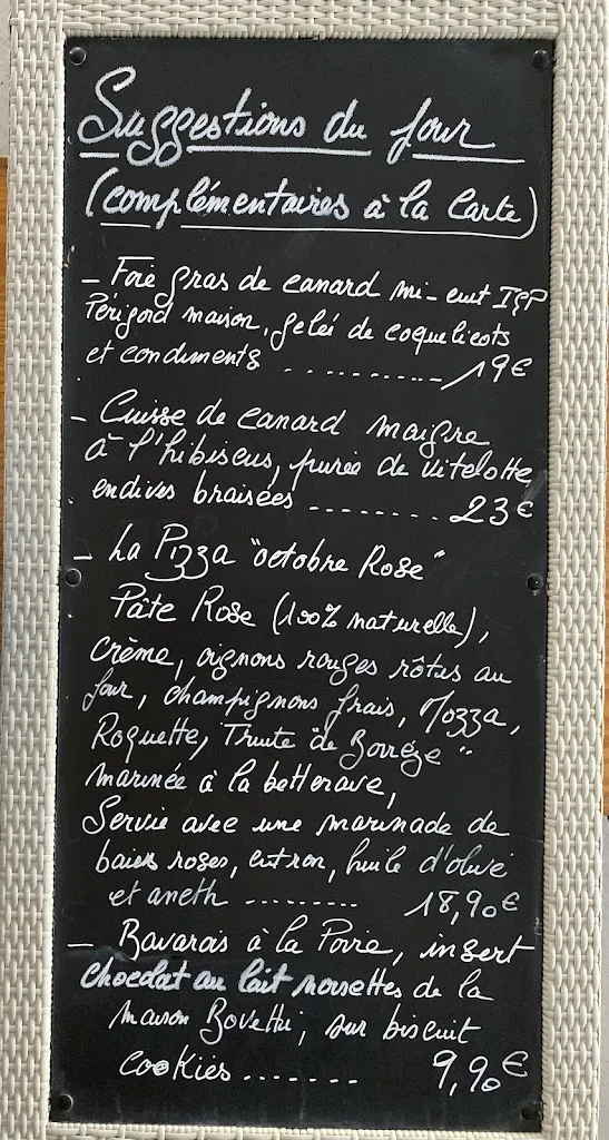 Menu_Aux Berges de la Vézère_Montignac-Lascaux_image_2