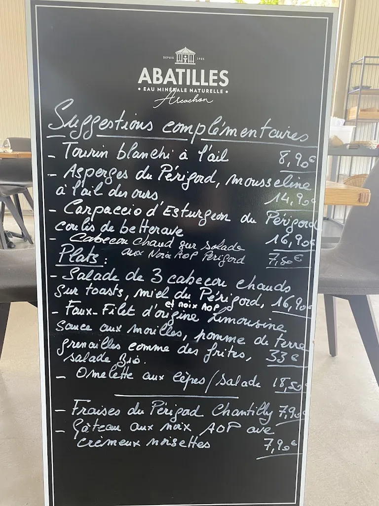 Menu_Aux Berges de la Vézère_Montignac-Lascaux_image_3