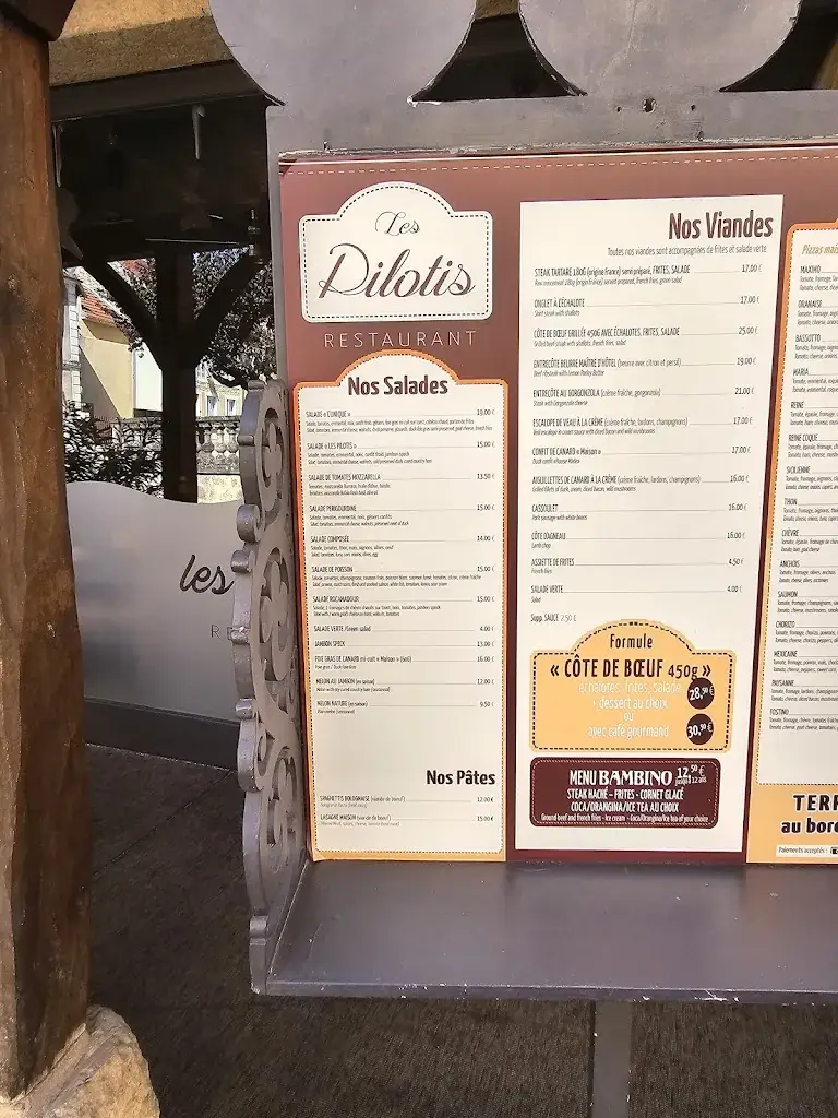 Menu_Restaurant Les Pilotis_Montignac-Lascaux_image_4