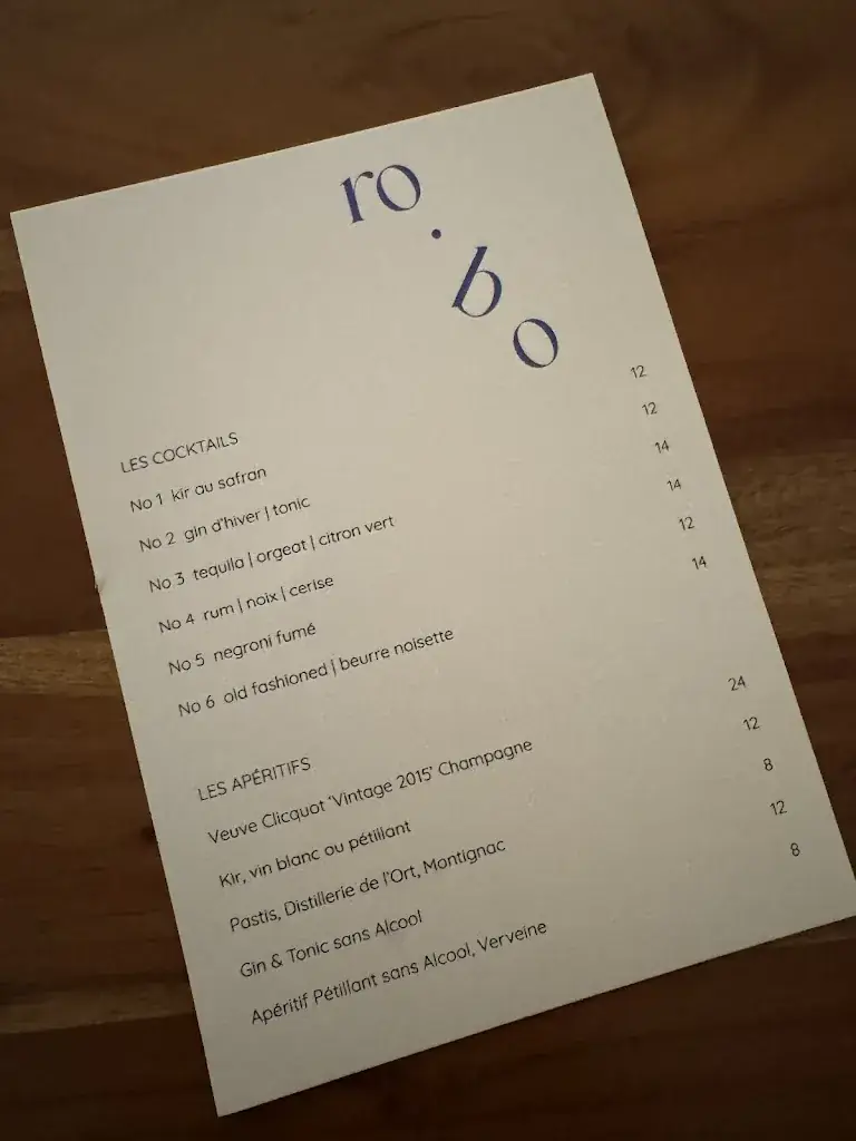 Menu_Restaurant ro·bo_Montignac-Lascaux_image_1