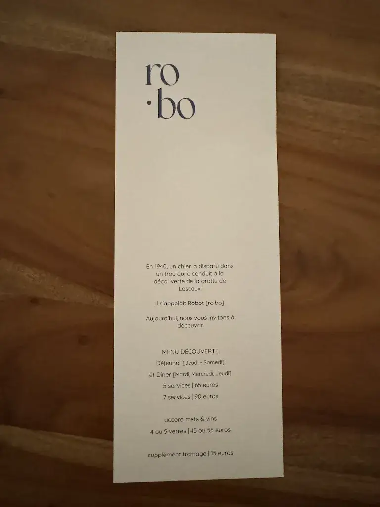Menu_Restaurant ro·bo_Montignac-Lascaux_image_3
