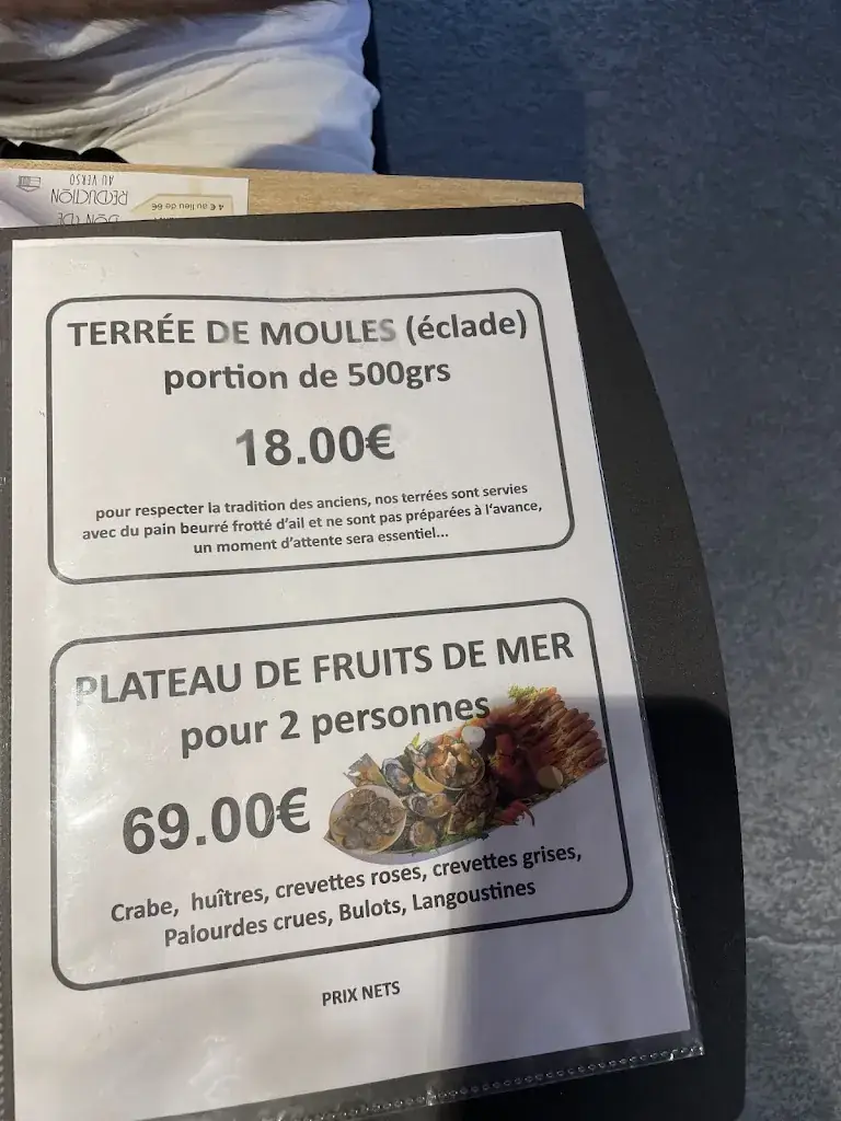 Menu_Le Parc des Graves_Mornac-sur-Seudre_image_1