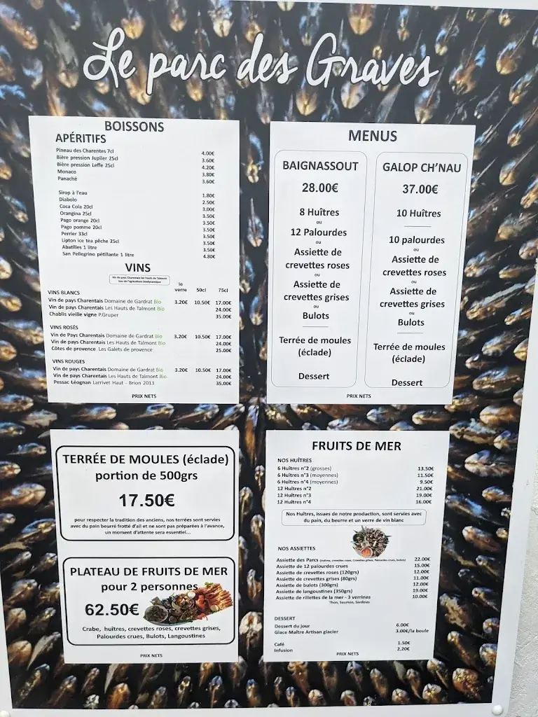 Menu_Le Parc des Graves_Mornac-sur-Seudre_image_4