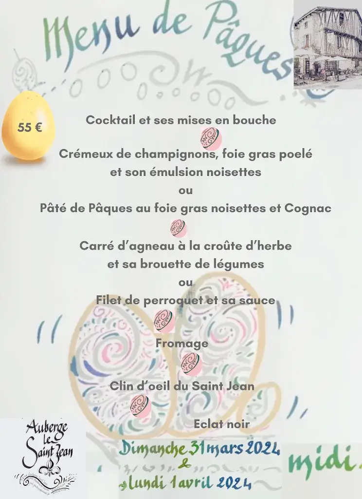 Menü_Auberge Saint Jean_Nanteuil-en-Vallée_Bild_1