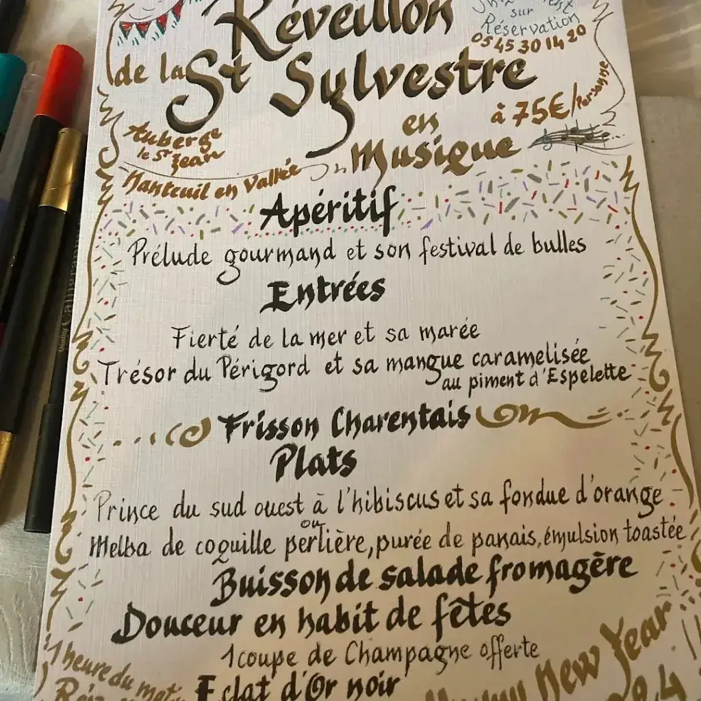 Menü_Auberge Saint Jean_Nanteuil-en-Vallée_Bild_3