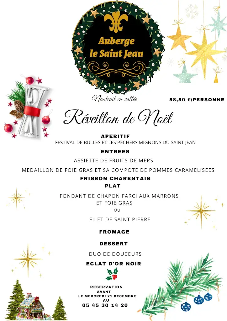 Menü_Auberge Saint Jean_Nanteuil-en-Vallée_Bild_4