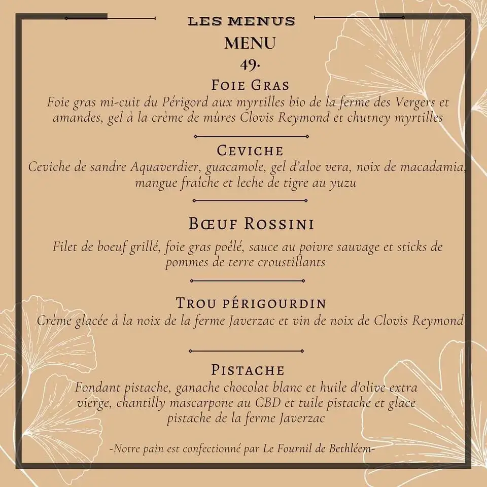Menu_La Douzième Heure_Douzillac_image_1