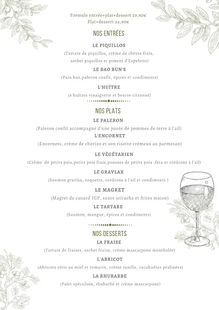 Menu_Le Bistrot de la place_Nieul-sur-Mer_image_1