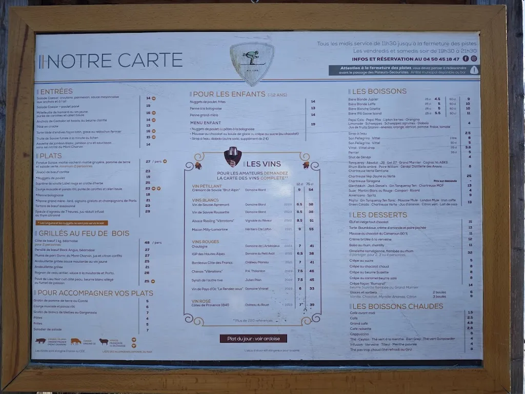 Menu_Restaurant Les Joux Chalet Des Joux La Clusaz_Clusaz_image_1