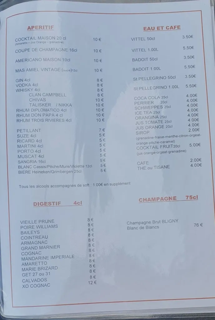 Menü_RESTAURANT LA BERGERIE_Nieuil-l'Espoir_Bild_2