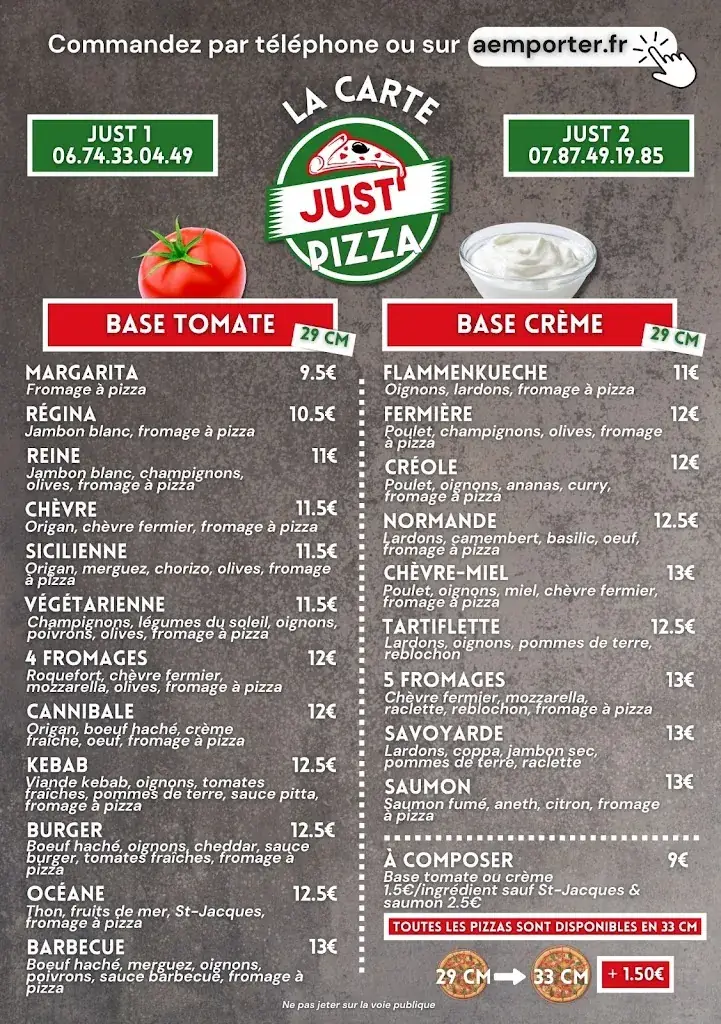 Menu_Just'Pizza nouaillé maupertuis_Nouaillé-Maupertuis_image_1