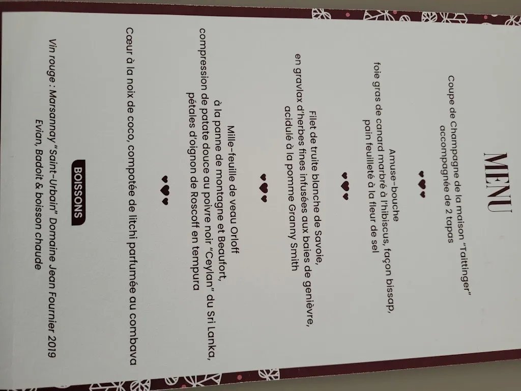 Menu_Restaurant Ô Bon Bec_Annecy_image_1