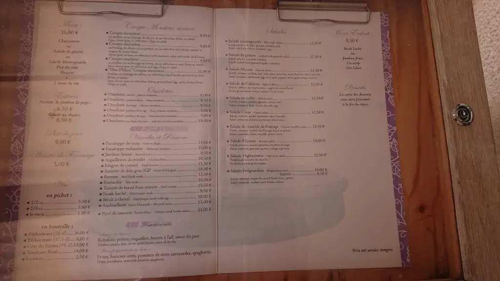 Menu_Brasserie de la Fontaine_Nontron_imagen_1