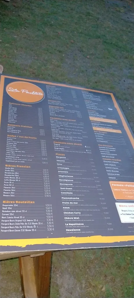 Menu_La Paillote du Grand Etang_Saint-Saud-Lacoussière_image_2