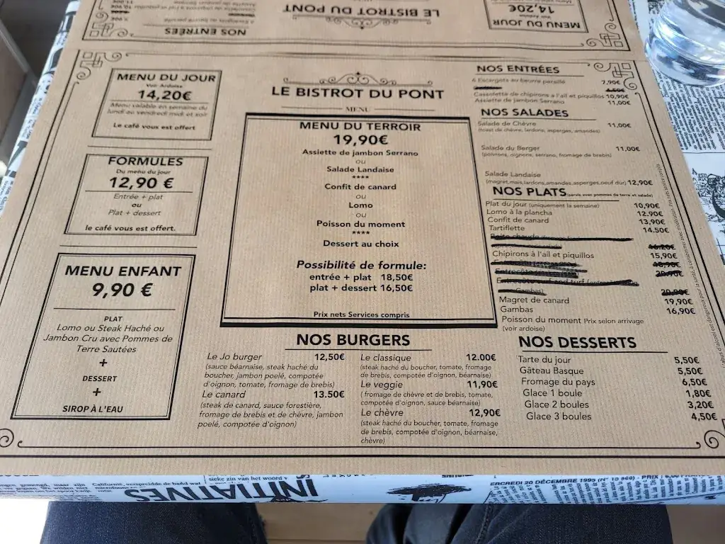 Menu_Le Bistrot du Pont_Oloron-Sainte-Marie_image_1