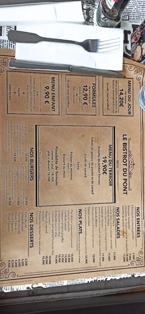 Menu_Le Bistrot du Pont_Oloron-Sainte-Marie_image_4
