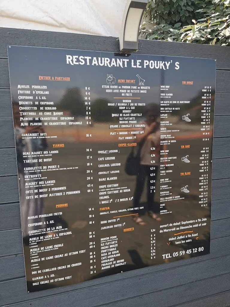 Menu_Le Pouky's_Ondres_image_2