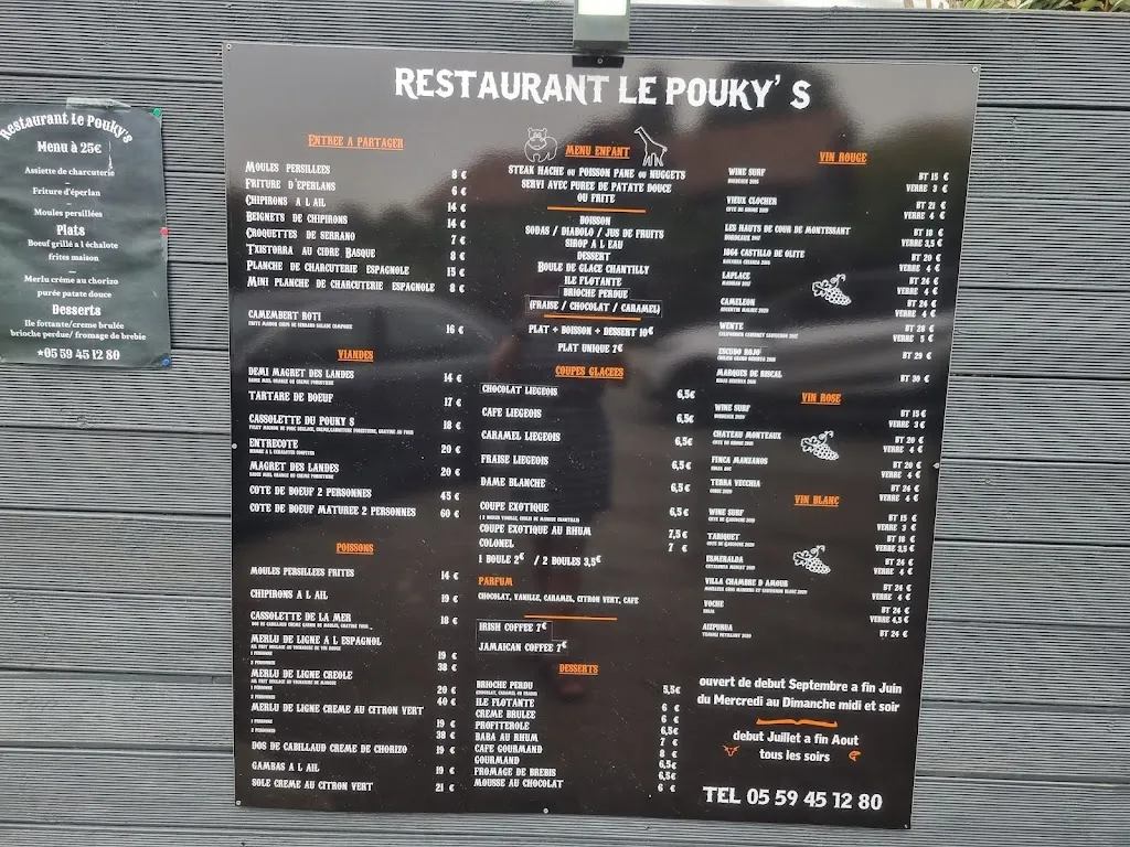 Menu_Le Pouky's_Ondres_image_3