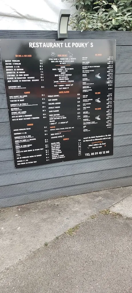 Menu_Le Pouky's_Ondres_image_4