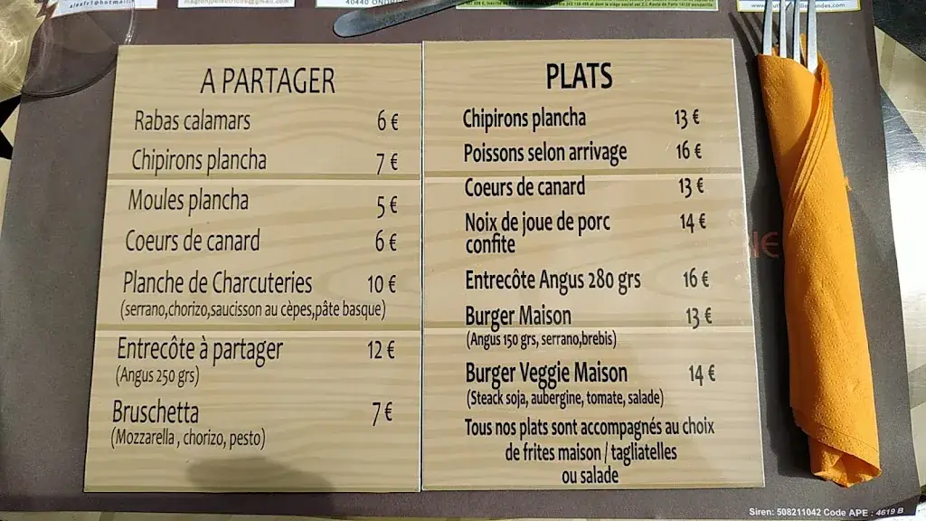 Bastien MOUGET_Larrendart Le Bistrot_Ondres_review