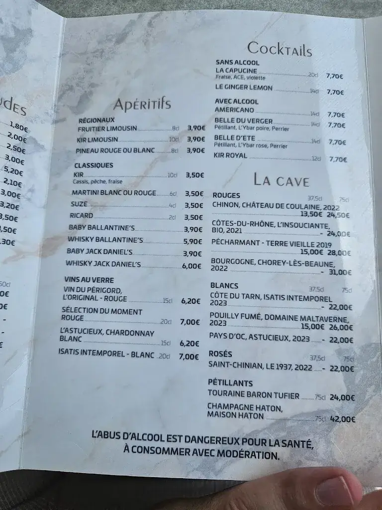 Menu_LE MILORD_Oradour-sur-Glane_image_3