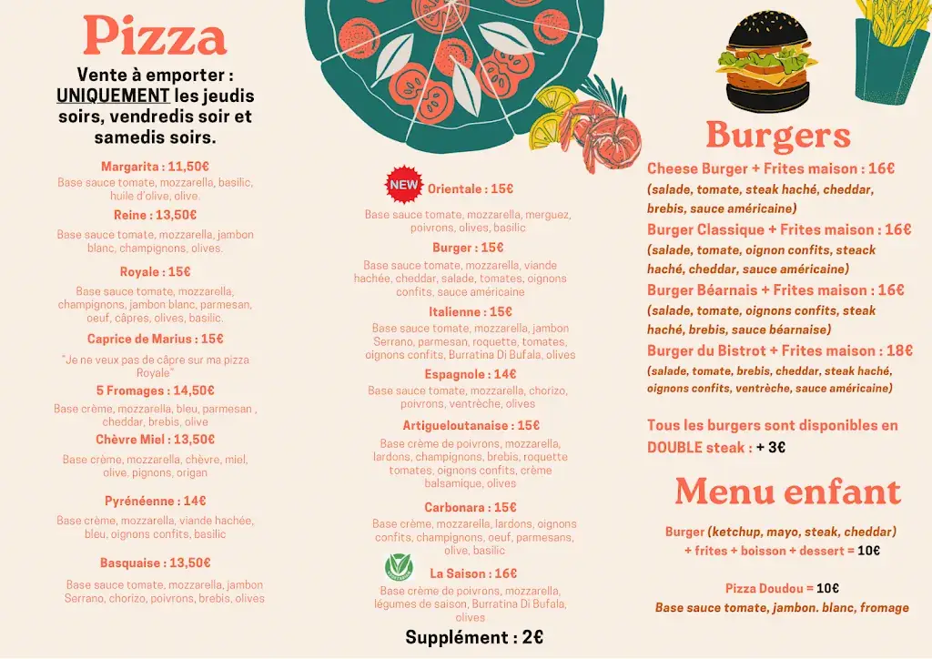 Menu_O'Bistrot du Stade_Artigueloutan_imagen_4