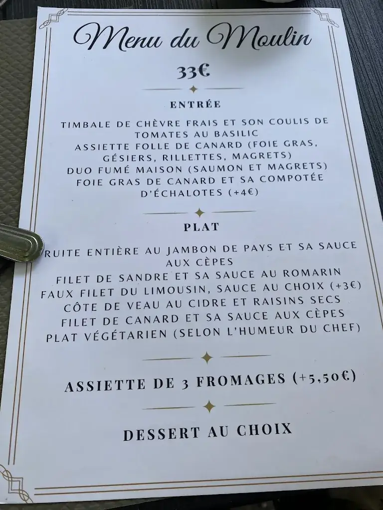 Menu_Le Moulin de Chevillou_Saint-Gence_image_1