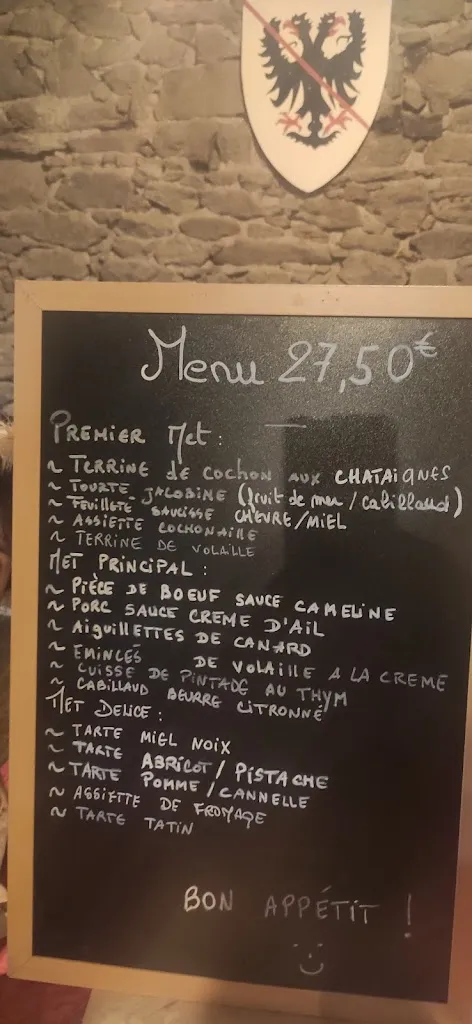 Menu_Auberge Médiévale Vallicella_Saint-Gence_imagen_1