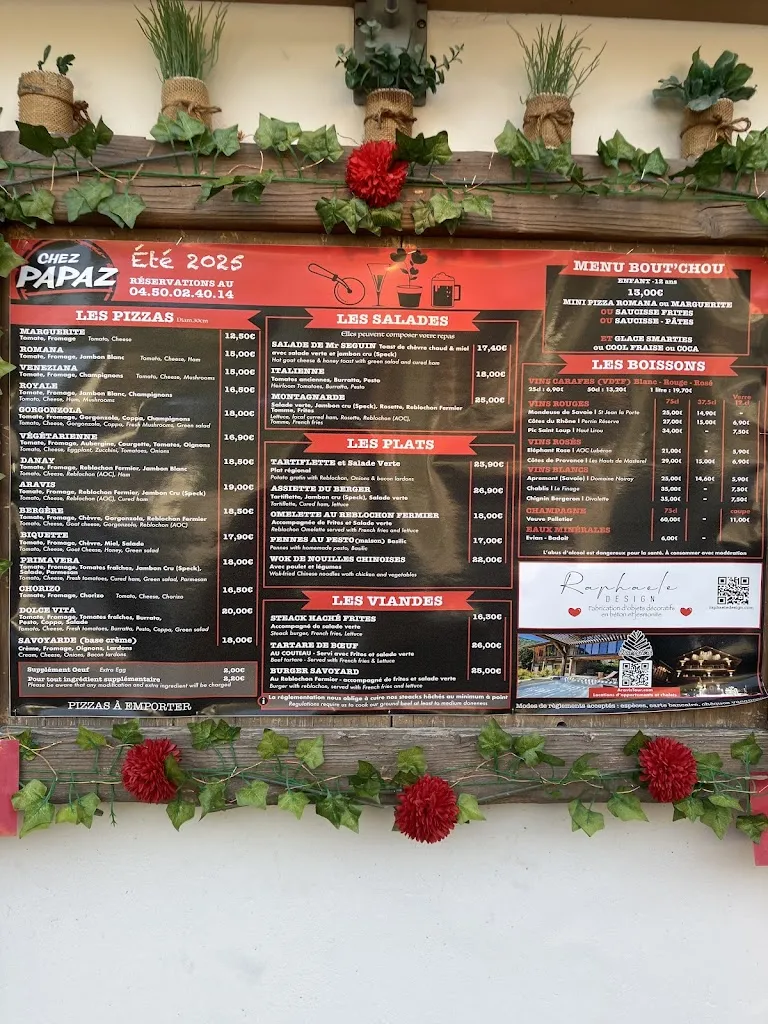 Menu_Restaurant Chez Papaz_Clusaz_image_1