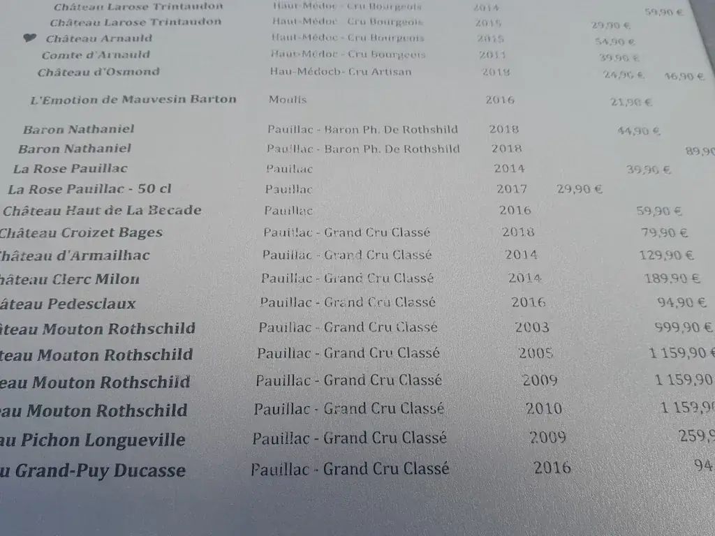 Menu_La Salamandre_Pauillac_image_4