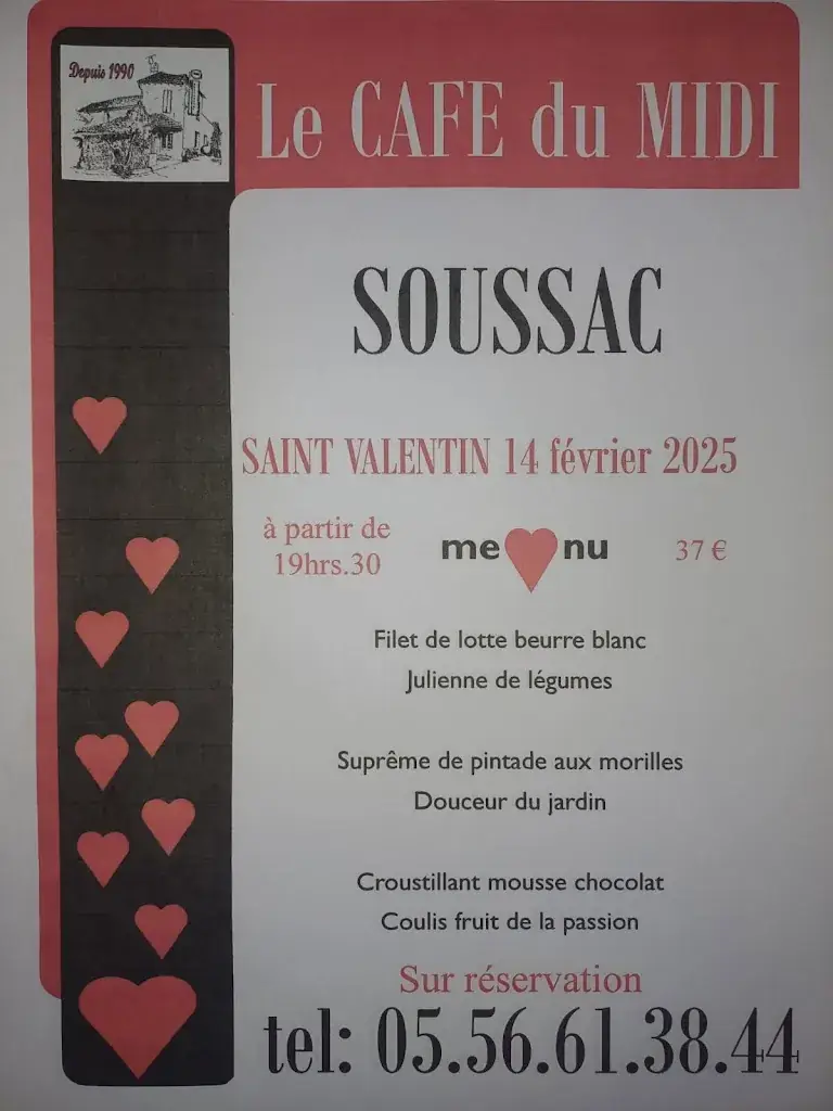 Menu_Restaurant Café du Midi_Soussac_image_1