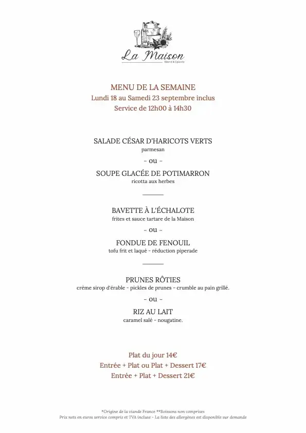 Menu_La Maison de l'horloge_Orthez_image_4