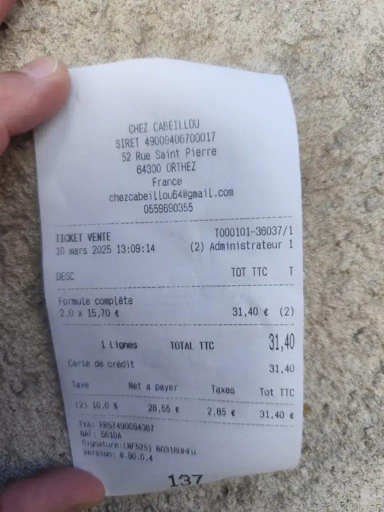 Sylvain G._Chez Cabeillou_Orthez_review