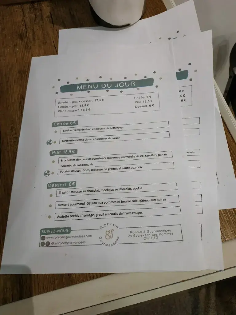 Menu_ronron et gourmandises_Orthez_image_2