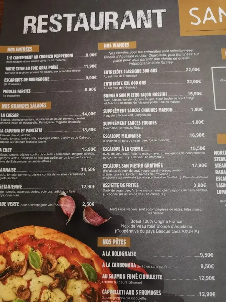 Menu_Pizzeria San Pietro_Orthez_image_3