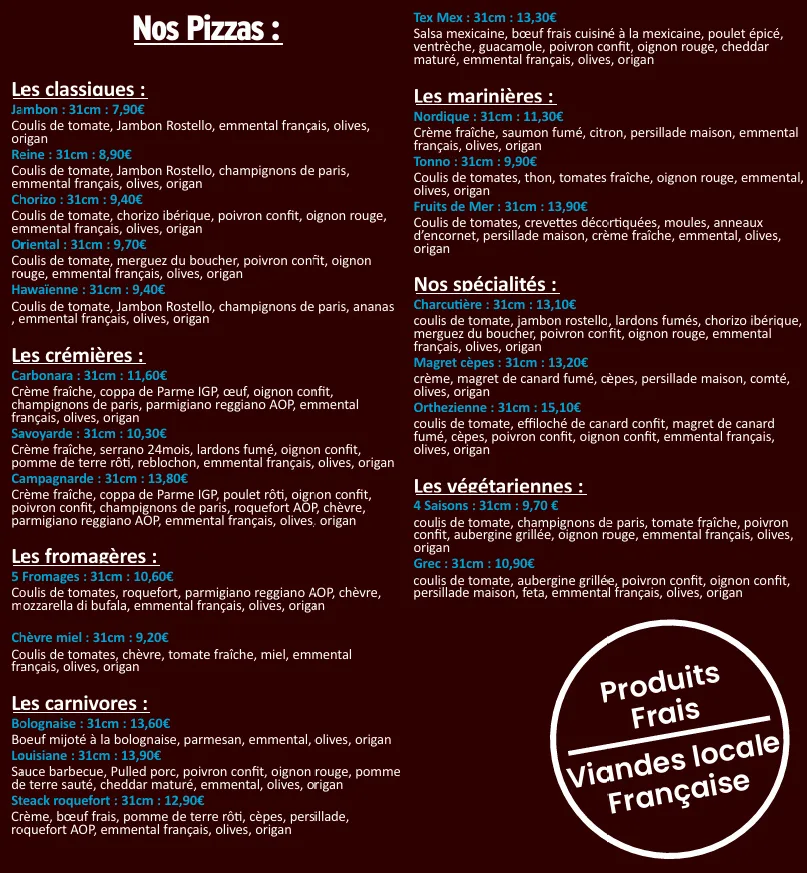 Menu_Burger's & Soul Food_Orthez_image_1