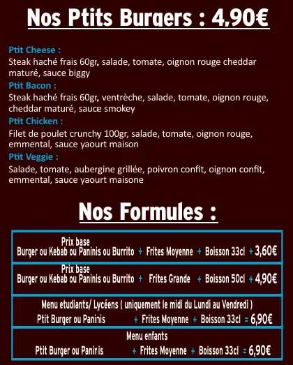 Menu_Burger's & Soul Food_Orthez_image_4