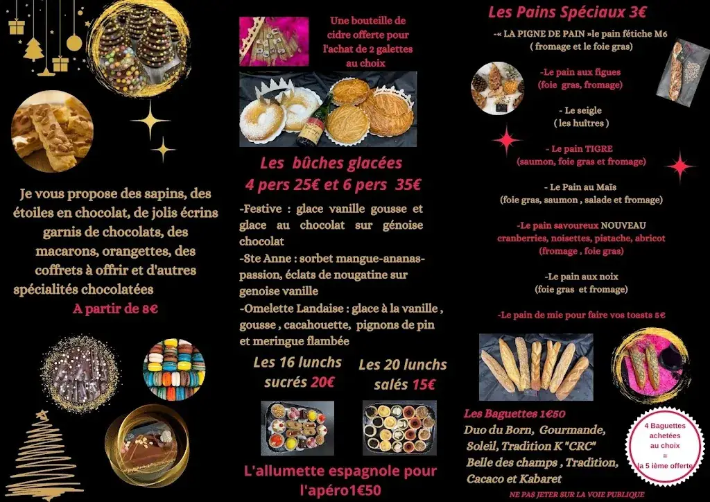 Menu_Patisserie Bled Frédéric_Parentis-en-Born_image_1