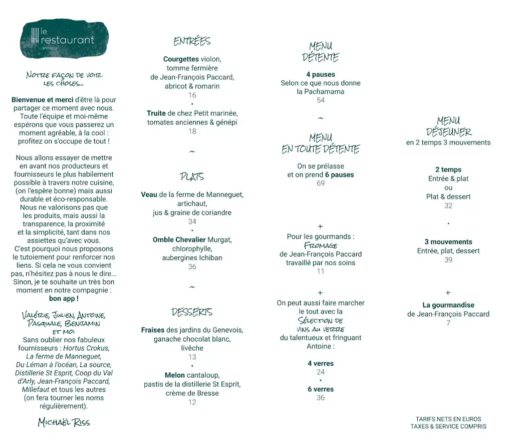 Menu_le restaurant annecy_Annecy_image_3